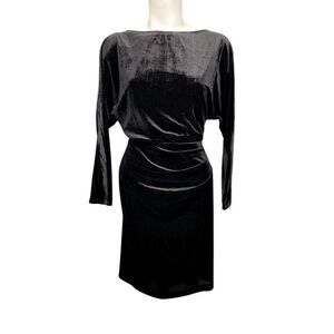 ‎Ralph Lauren Black Dress Petite 8P Copper Glitter